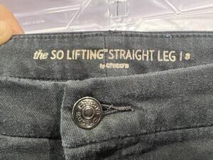 Chico's Black So Lifting Straight Leg Pants TG2277